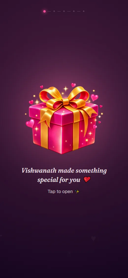 Birthday gift opening experience